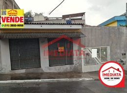Imediata Imóveis- Administradora de Bens - CASA TÉRREA À VENDA COM SALÃO COMERCIAL – JARDIM SANTA CRUZ